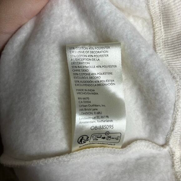 Anthropologie Maeve Embellished Collar Pullover Light Sand Size M - Picture 9 of 11